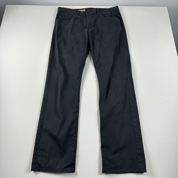 Adriano Goldschmied The Protégé Straight‎ Leg Jean Black Mens 34x34 Made In USA - Picture 1 of 9